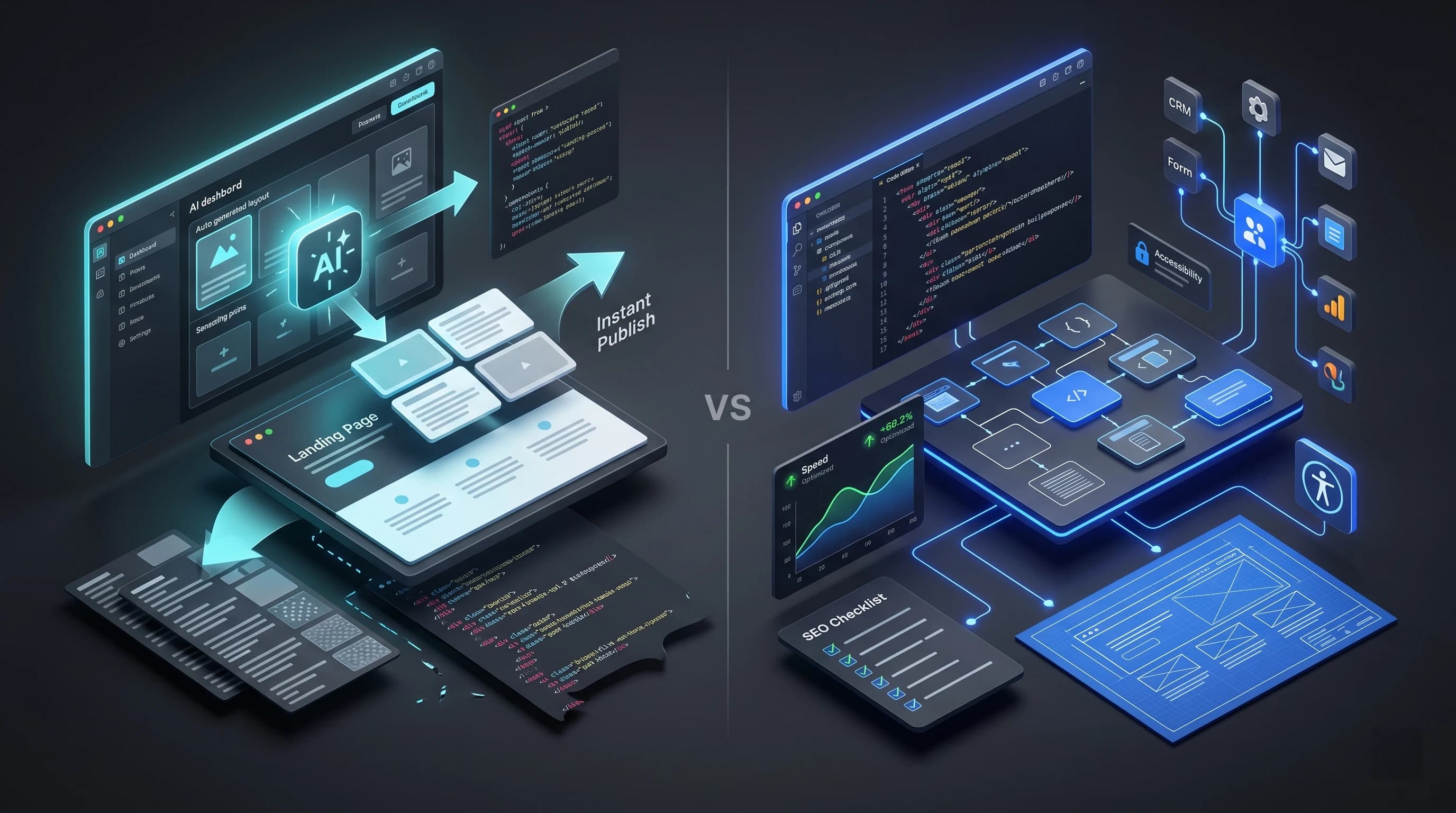 Featured illustration for AI Website Builders vs Real Developers: Who Actually Wins in 2026?