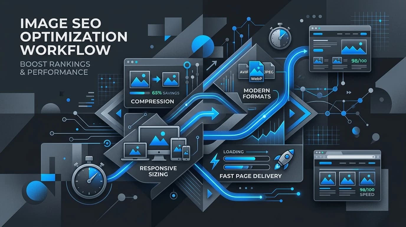 Featured illustration for Image Optimization for SEO: Faster Pages, Better Search Visibility