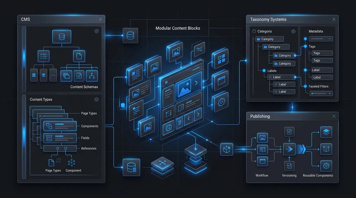 Illustration of CMS content modeling