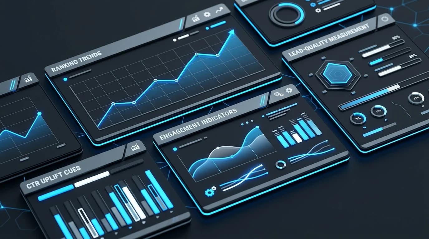 Illustration of on-page SEO performance tracking