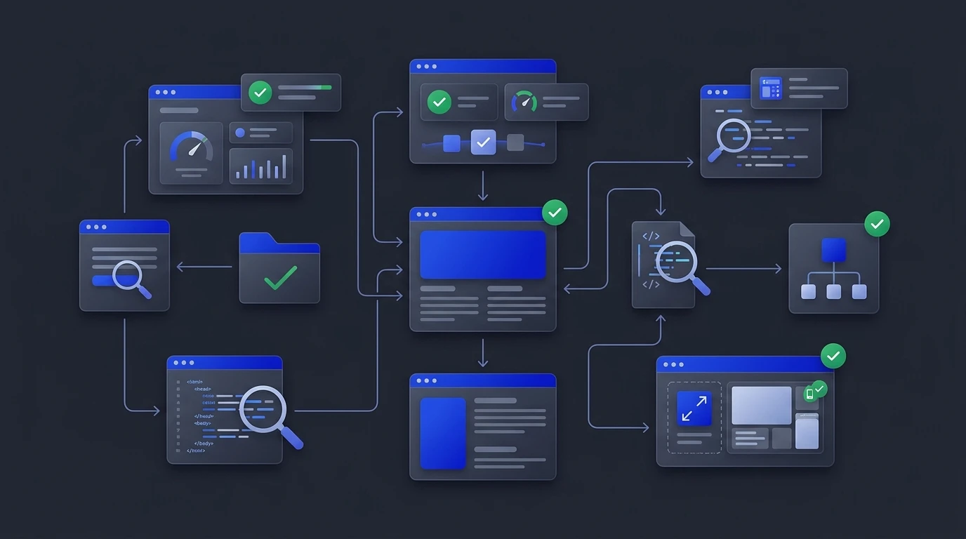 Illustration of SEO-focused page architecture and content hierarchy