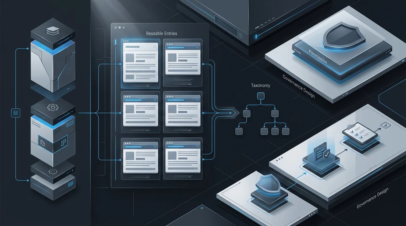 Illustration of Contentful content architecture